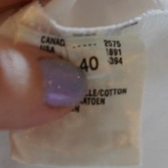 Escada Sport Short Sleeve Button Down Polo White Womens Size 40/8 - Picture 5 of 7